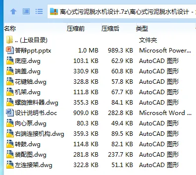Z3353-离心式污泥脱水机设计