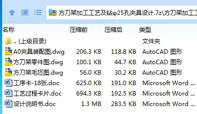 Z3384-方刀架加工工艺及钻φ25孔夹具设计