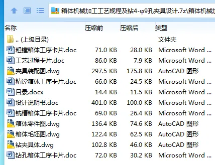 K2236-箱体机械加工工艺规程及钻4-φ9孔夹具设计