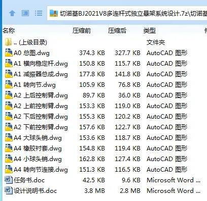 Z3449-切诺基BJ2021V8多连杆式独立悬架系统设计