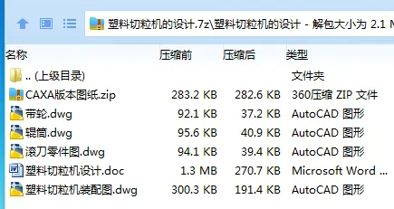 Z3452-塑料切粒机的设计