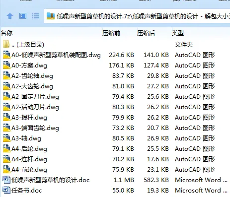 Z3453-低噪声新型剪草机的设计