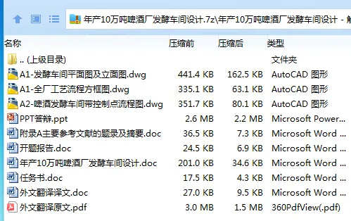 Z3454-年产10万吨啤酒厂发酵车间设计