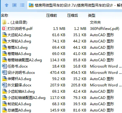Z3476-楼房用微型吊车的设计