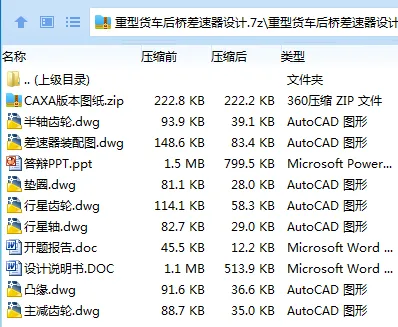 Z3478-重型货车后桥差速器设计