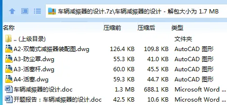 Z3525-车辆减振器的设计