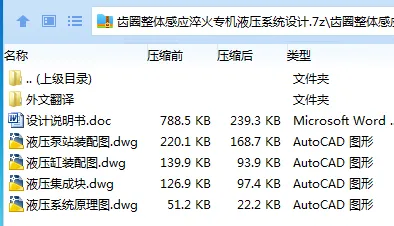 Z3535-齿圈整体感应淬火专机液压系统设计