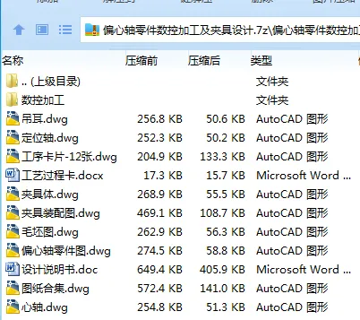 Z3551-偏心轴零件数控加工及夹具设计