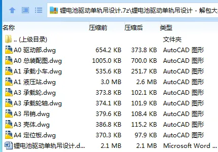 Z3580-锂电池驱动单轨吊设计