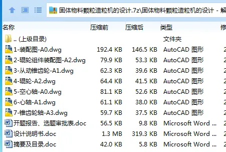 Z3589-固体物料颗粒造粒机的设计