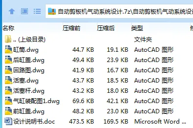 Z3590-自动剪板机气动系统设计