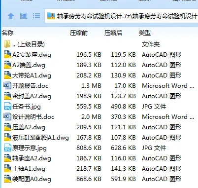 Z3607-轴承疲劳寿命试验机设计
