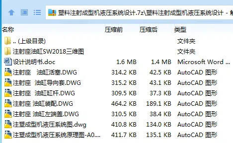 Z3662-塑料注射成型机液压系统设计【含SW三维图】