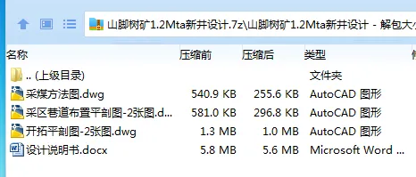 Z3736-山脚树矿1.2Mta新井设计