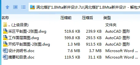 Z3766-涡北煤矿1.8Mta新井设计