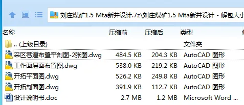 Z3768-刘庄煤矿1.5Mta新井设计