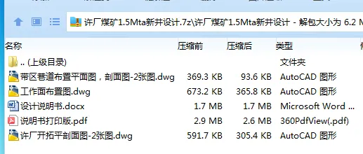 Z3770-许厂煤矿1.5Mta新井设计