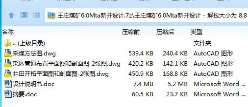 Z3778-王庄煤矿6.0Mta新井设计