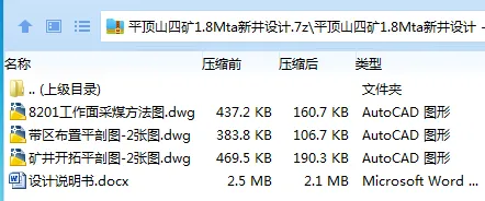 Z3794-平顶山四矿1.8Mta新井设计