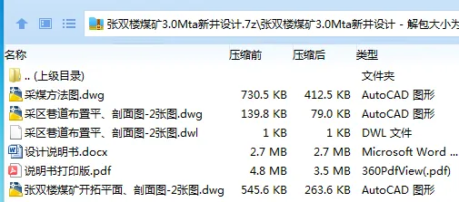 Z3795-张双楼煤矿3.0Mta新井设计