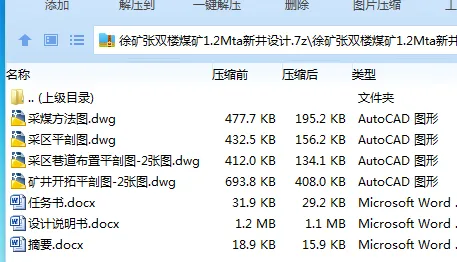 Z3797-徐矿张双楼煤矿1.2Mta新井设计