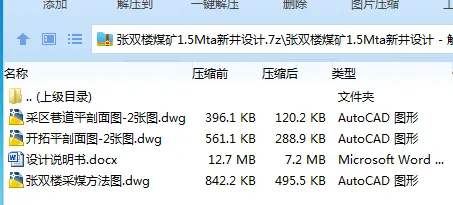 Z3798-张双楼煤矿1.5Mta新井设计