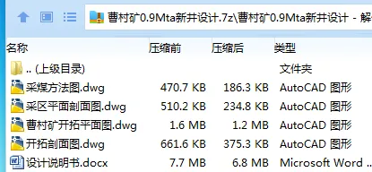 Z3799-曹村矿0.9Mta新井设计