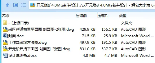Z3814-开元煤矿4.0Mta新井设计