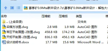 Z3833-葛亭矿0.9Mta新井设计