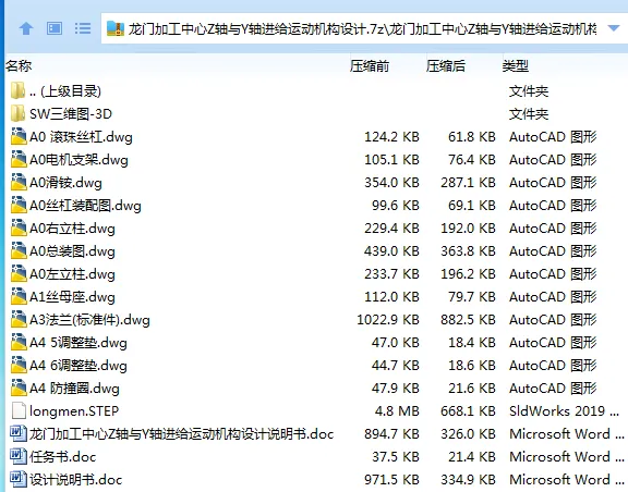 Z3874-龙门加工中心Z轴与Y轴进给运动机构设计【含SW三维图】 Z3874-龙门加工中心Z轴与Y轴进给运动机构设计【含SW三维图】