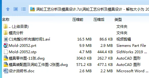 Z3876-涡轮工艺分析及模具设计【含UG三维图】 Z3876-涡轮工艺分析及模具设计【含UG三维图】