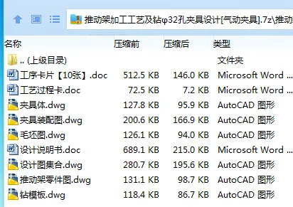K2300-推动架加工工艺及钻φ32孔夹具设计[气动夹具]