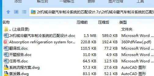 Z3933-2t机械冷藏汽车制冷系统的匹配设计