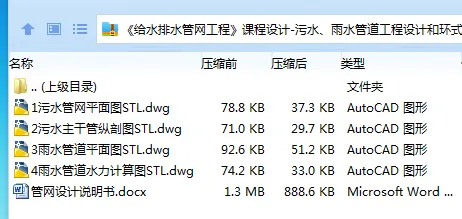 Z3966--污水、雨水管道工程设计和环式管网平差