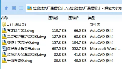 Z3981-垃圾焚烧厂课程设计 Z3981-垃圾焚烧厂课程设计
