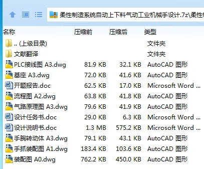 Z3990-柔性制造系统自动上下料气动工业机械手设计