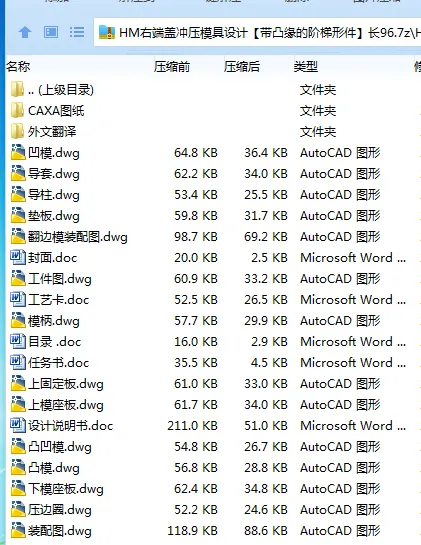 Z4012-HM右端盖冲压模具设计【带凸缘的阶梯形件】长96