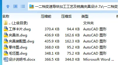 Z4024-一二档变速导块加工工艺及铣扁夹具设计
