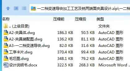 Z4027-一二档变速导块加工工艺及铣两端面夹具设计