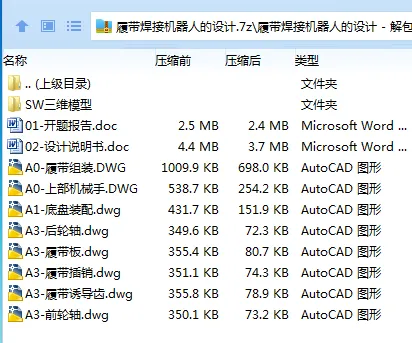 Z4055-履带焊接机器人的设计【含SW三维图】