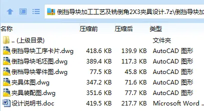 K2324-倒挡导块加工工艺及铣倒角2X3夹具设计