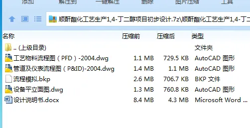 Z4066-顺酐酯化工艺生产1,4-丁二醇项目初步设计