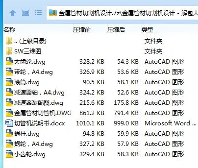 Z4068-金属管材切割机设计【含SW三维图】