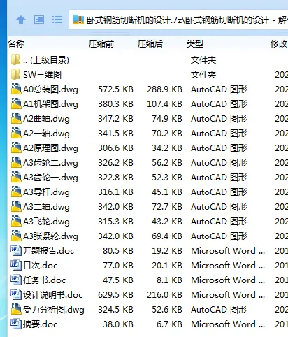 Z4082-卧式钢筋切断机的设计【含SW三维图】