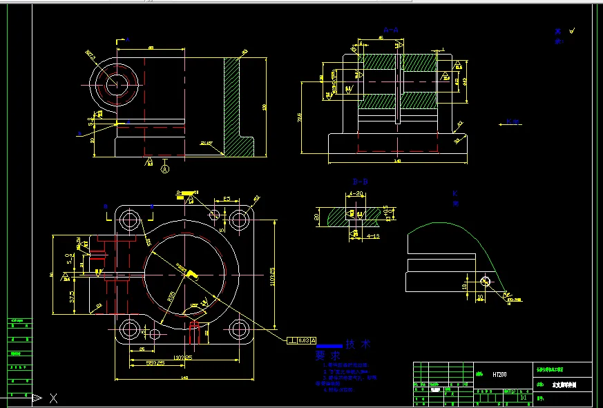 K175-左支座机械加工工艺钻M8-7H螺纹底孔夹具设计