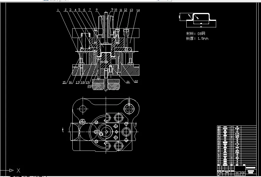 二次拉伸装配图
