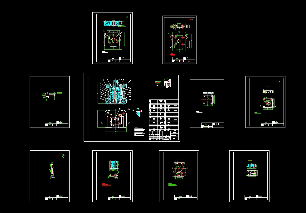 9张模具零件图