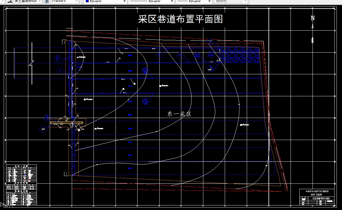 巷道布置平面图
