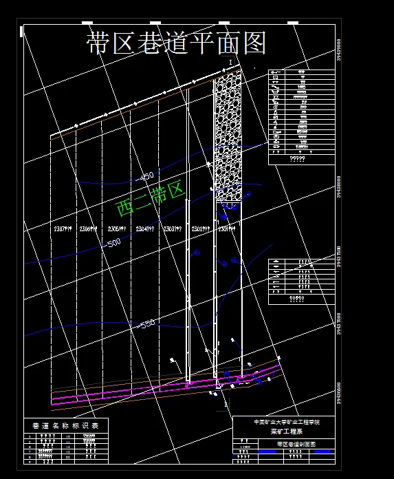 巷道布置平面图