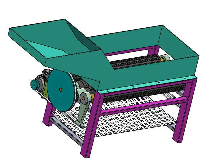 A346-玉米剥皮机的设计[含SW三维图]